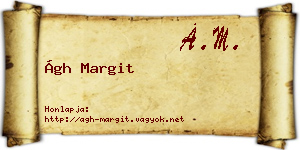 Ágh Margit névjegykártya