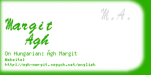 margit agh business card